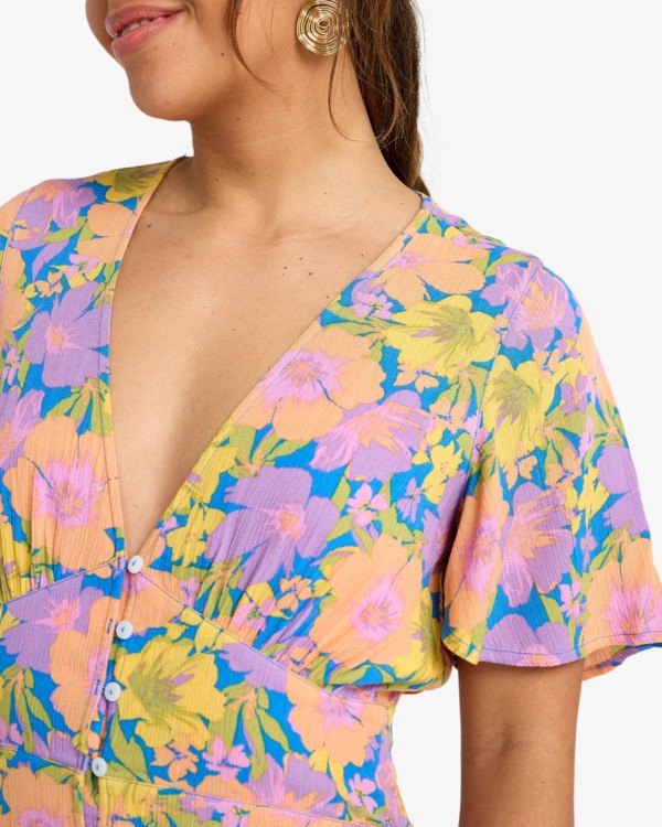 4 Your Girl - Robe manches courtes pour Femme Bleu EBJWD00166 Billabong