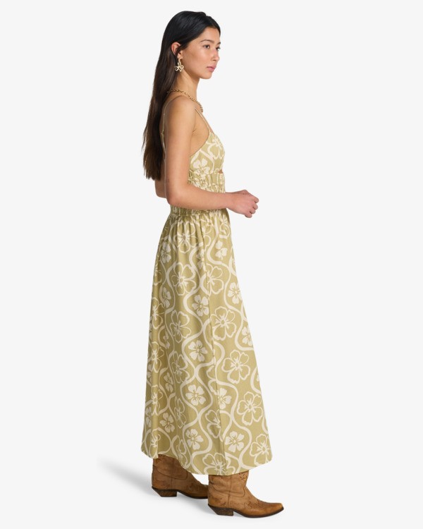 3 Cloud - Strappy Dress for Women Green EBJWD00169 Billabong