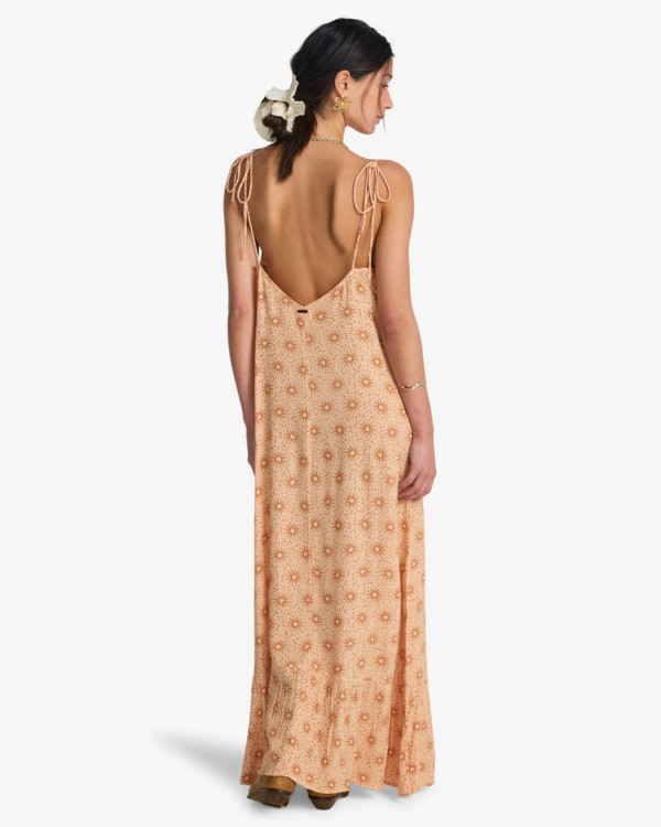 2 Gypsy Backless - Kleid mit V-Ausschnitt f&uuml;r Frauen Rosa EBJWD00176 Billabong