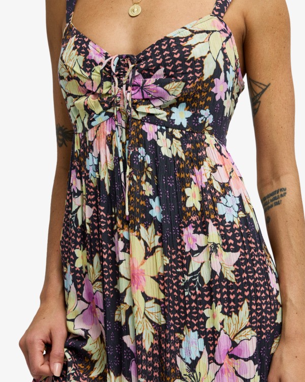 4 So Dreamy - Robe effet textur&eacute; froiss&eacute; pour Femme Bleu EBJWD00192 Billabong