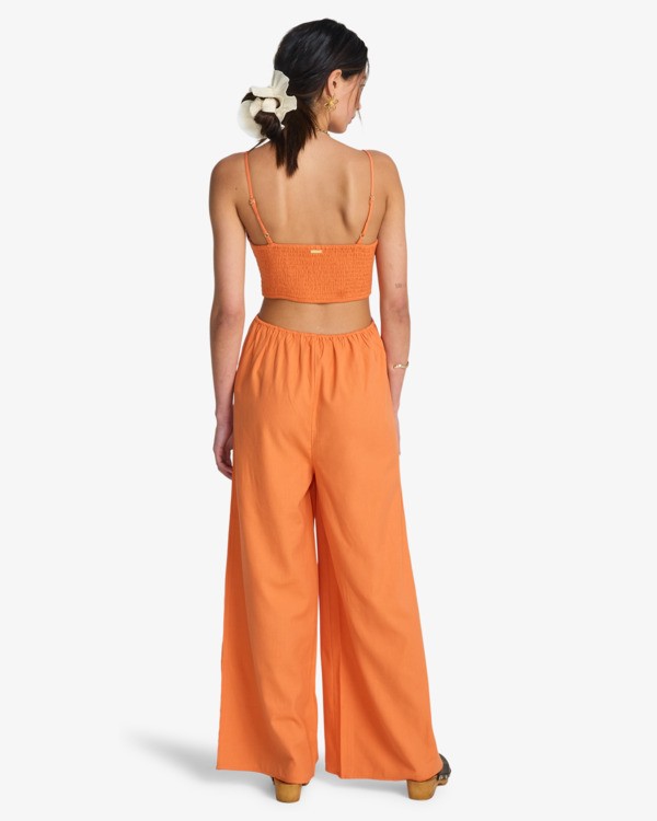 2 To The Moon - Overall mit weiten Beinen f&uuml;r Frauen Orange EBJWO03005 Billabong