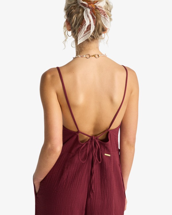 5 Only In Dreams - Combinaison &eacute;vas&eacute;e &agrave; la jambe pour Femme Rouge EBJWO03006 Billabong