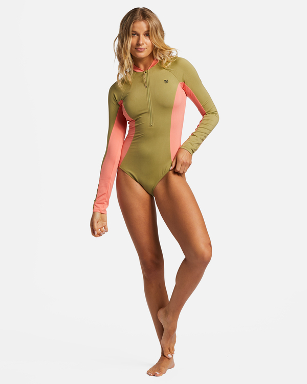 2 A/Div Biarritz - Long Sleeve One-Piece Swimsuit  for Women Green EBJWR03002 Billabong