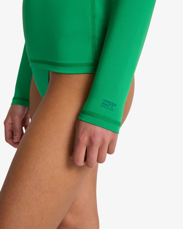 5 Tropic Surf - T-shirt de surf &agrave; manches longues UPF 50 pour Femme Vert EBJWR03014 Billabong