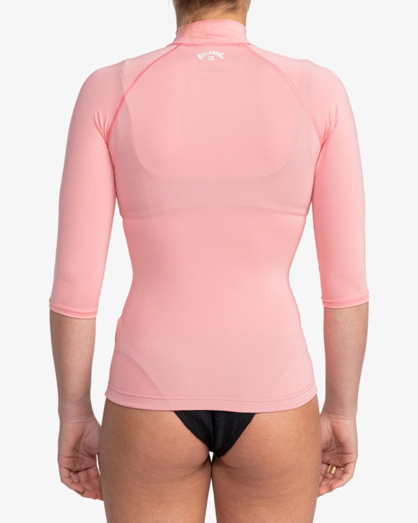 2 Tropic Surf - Short Sleeves UPF 50 Surf T-Shirt for Women Pink EBJWR03019 Billabong