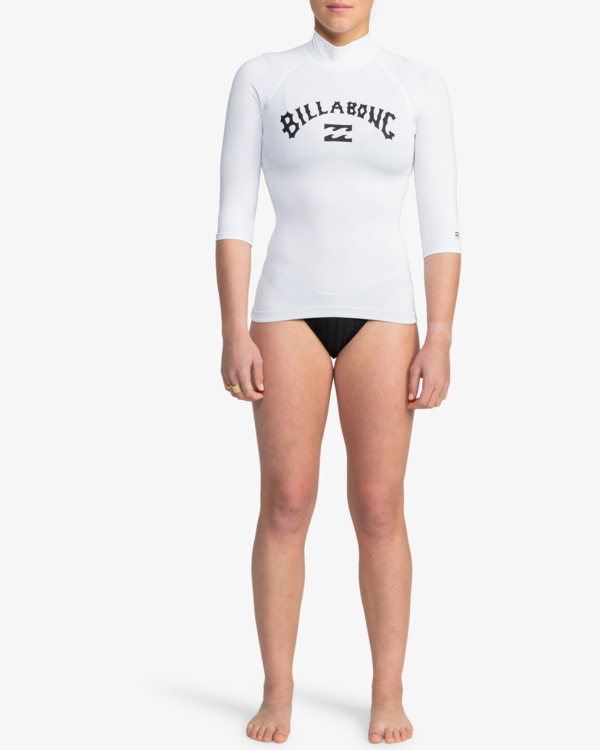 1 Tropic Surf - Short Sleeves UPF 50 Surf T-Shirt for Women White EBJWR03019 Billabong