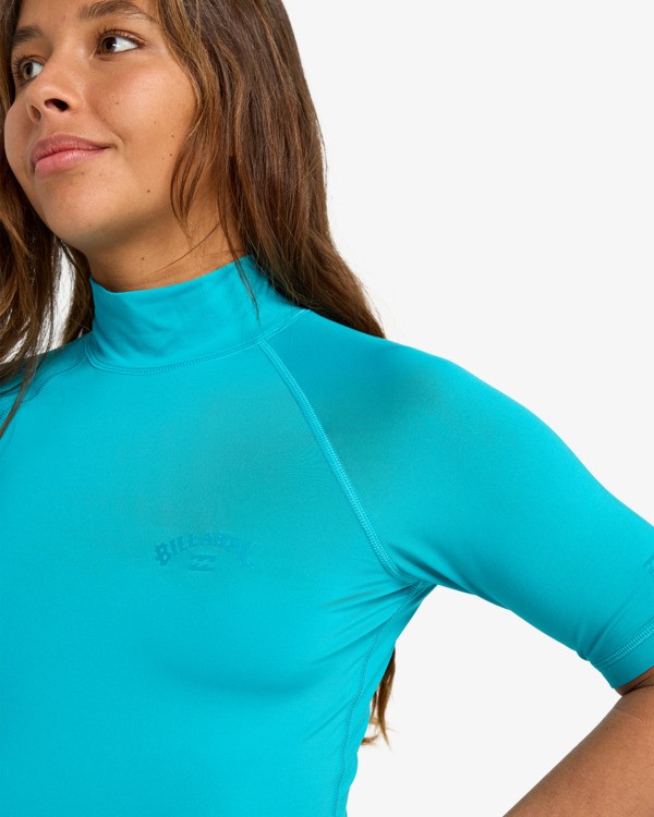 3 Tropic Surf - Short Sleeves Surf T-Shirt for Women Blue EBJWR03041 Billabong