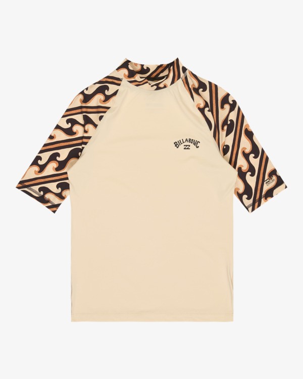 0 Tropic Surf Print - Licra protetora de manga curta para Mulher Branco EBJWR03047 Billabong