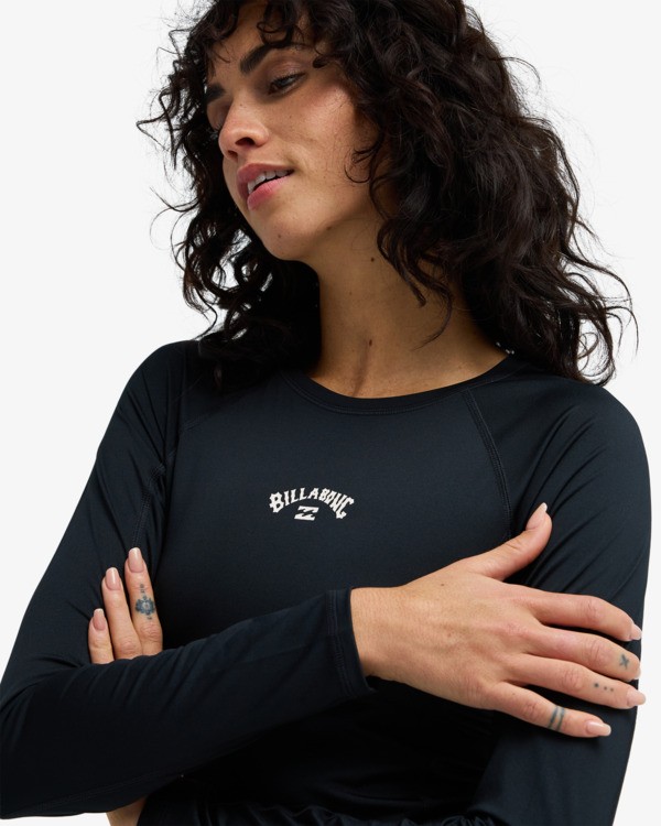 3 Crop Licra - Licra crop de manga larga para mujer Negro EBJWR03051 Billabong