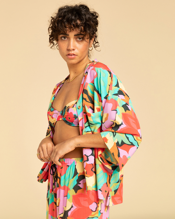 1 All Good - Camisa con botones para Mujer Multi EBJWT00108 Billabong