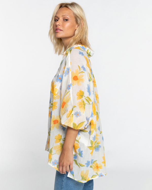 4 Isabel - Camicia a Maniche Lunghe da Donna White EBJWT00110 Billabong