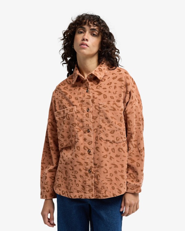 0 Stoked On You - Long Sleeve Shirt for Women Brown EBJWT00120 Billabong