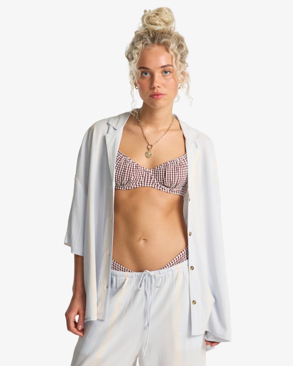 0 Beach Side - Chemise manches courtes pour Femme Bleu EBJWT00121 Billabong