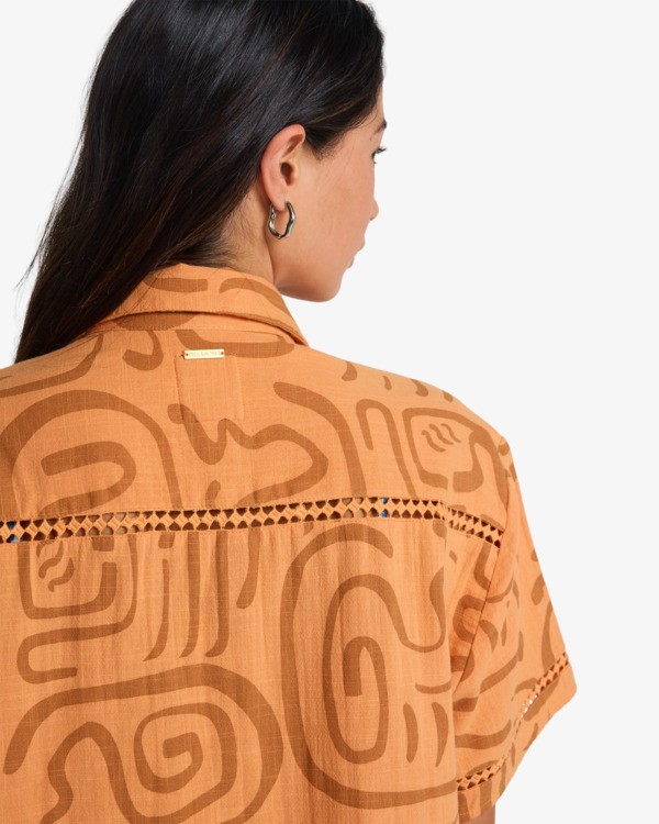 5 Summers End - Camicia a maniche corte da Donna Orange EBJWT00126 Billabong