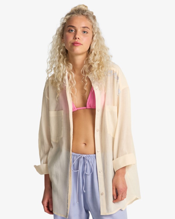 0 Find Me Here - Long Sleeve Shirt for Women White EBJWT00128 Billabong