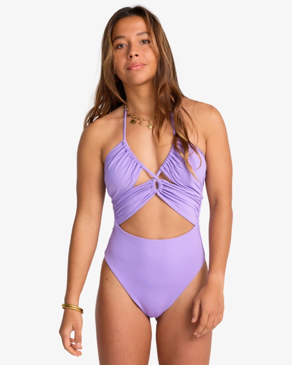 0 Sol Searcher - Fato de banho Bandeau para Mulher Roxo EBJX100105 Billabong