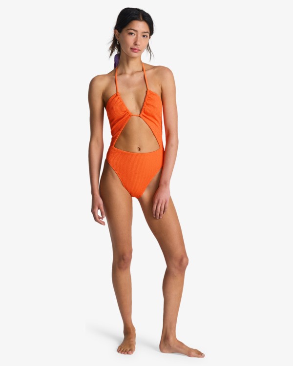 1 Summer High Salty - Skimpy One-Piece Swimsuit for Women Orange EBJX100115 Billabong
