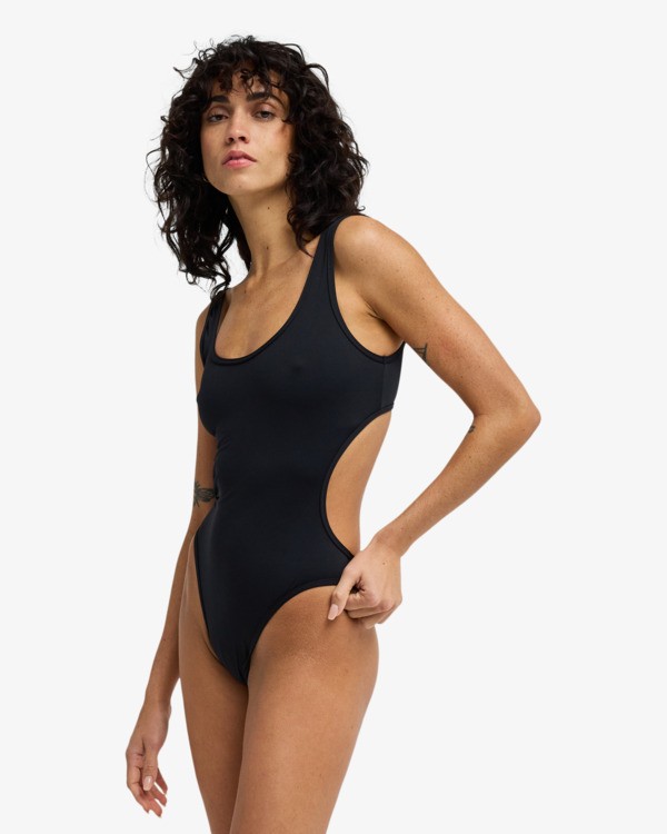 3 Sol Searcher Alyssa - Knapp geschnittener Badeanzug f&uuml;r Frauen Schwarz EBJX100117 Billabong