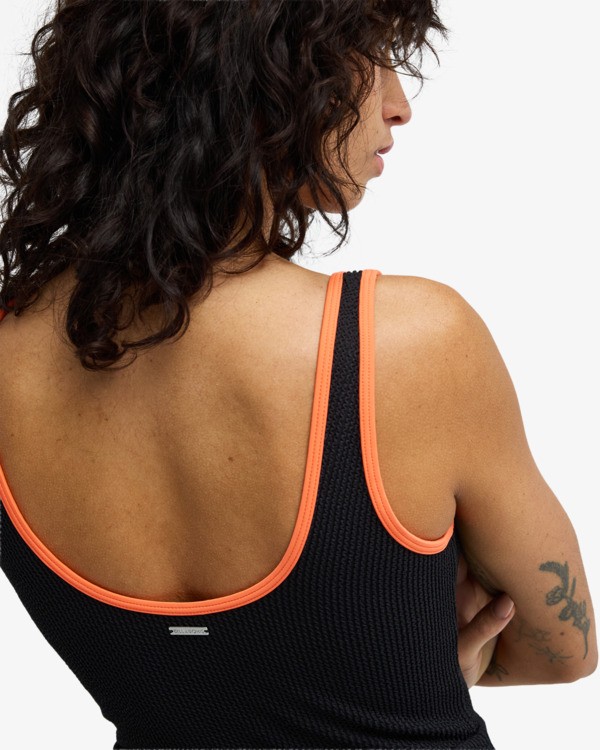 4 Summer High - Retro-Surf-Badeanzug f&uuml;r Frauen Schwarz EBJX100122 Billabong