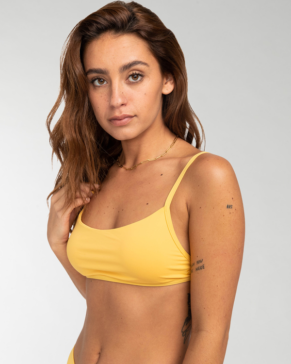 Yellow fashion bralette bikini