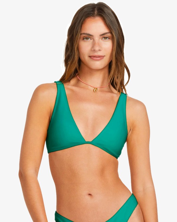 3 Sol Searcher Ava Tank - Tank Bikini Top for Women Green EBJX300105 Billabong