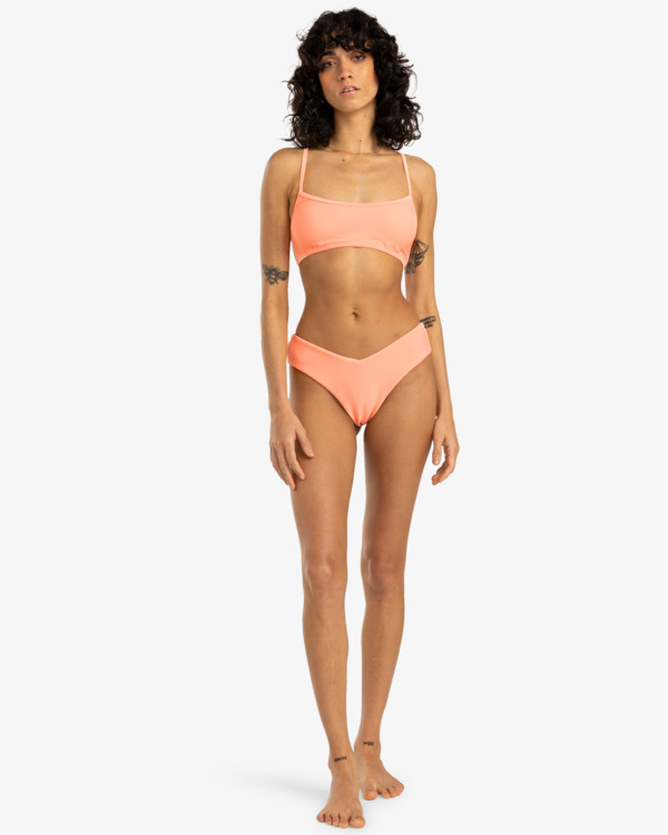 2 Tanlines Lace Up - Bikinitop met Volledige Bedekking voor Dames Pink EBJX300121 Billabong