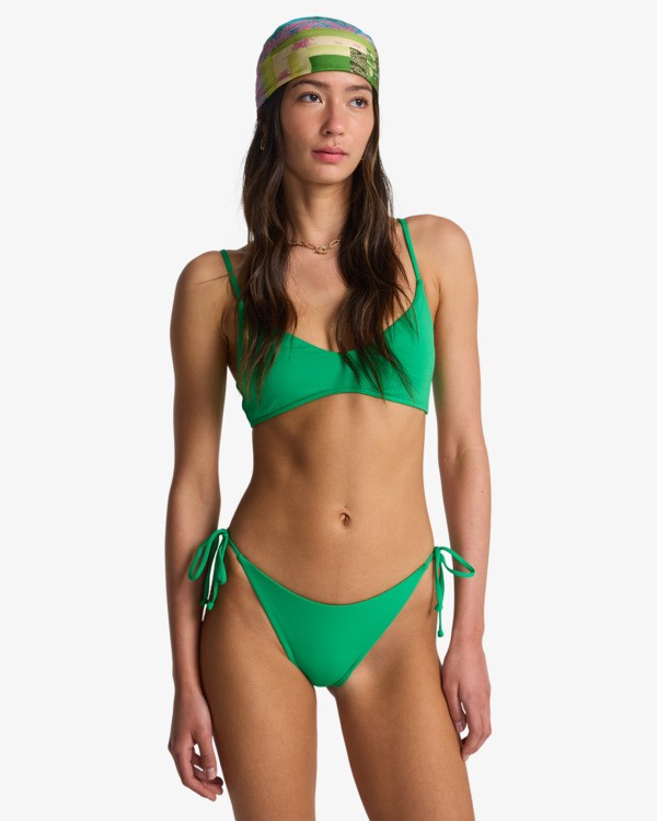1 Sol Searcher Tropic - Tie Side Bikini Bottoms for Women Green EBJX400100 Billabong