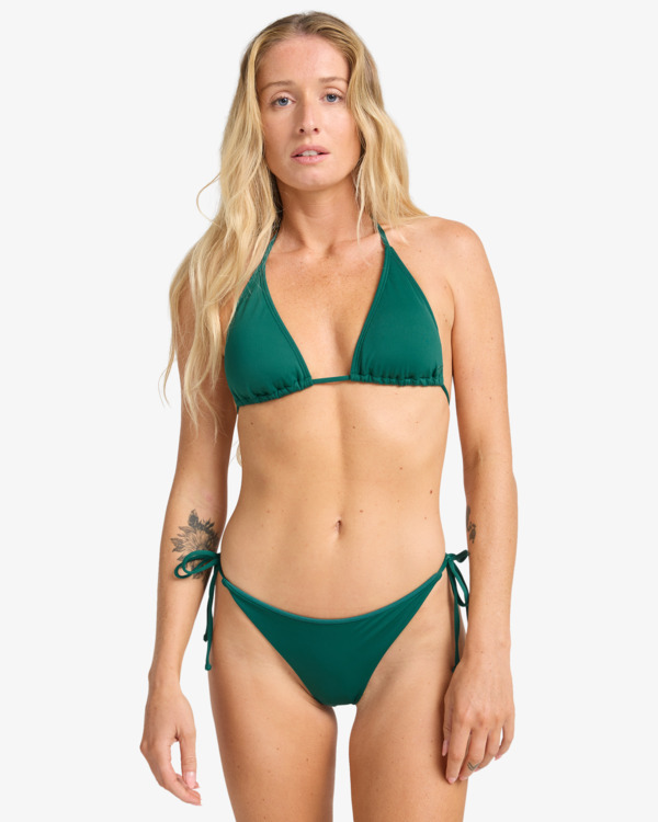 1 Sol Searcher Tie Side - Bas de bikini couvrance mini pour Femme Vert EBJX400106 Billabong