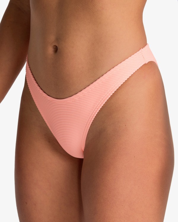 3 Tanlines - Bas de maillot de bain à couvrance échancrée pour Femme Rose EBJX400140 Billabong