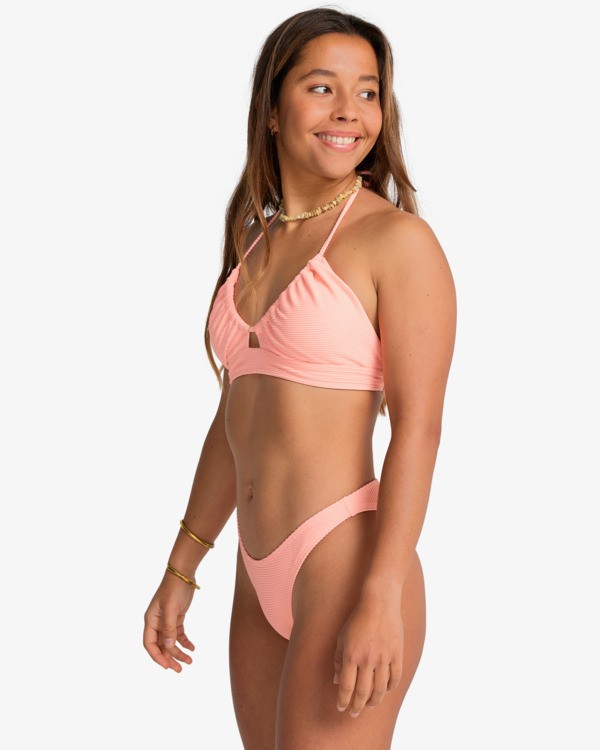 2 Tanlines - Bas de maillot de bain à couvrance échancrée pour Femme Rose EBJX400140 Billabong