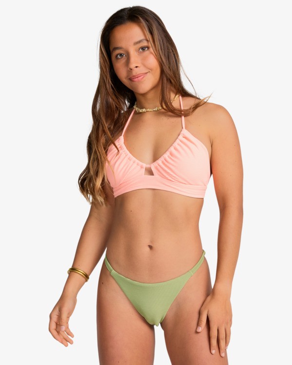 1 Tanlines - Bas de maillot de bain à couvrance échancrée pour Femme Vert EBJX400143 Billabong