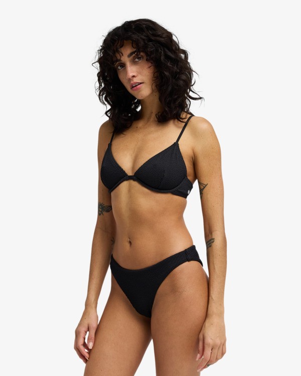 2 Summer High Tanga - Knappes Bikiniunterteil f&uuml;r Frauen Schwarz EBJX400155 Billabong