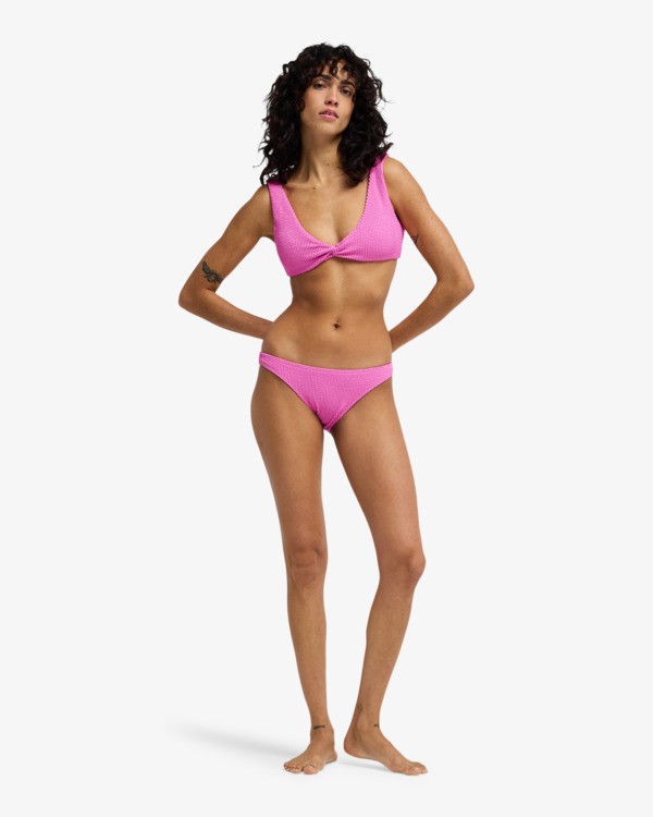 1 Summer High Tropic - Braguita de bikini de cobertura media para mujer Rosa EBJX400176 Billabong