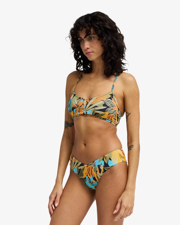 2 Des Tropiques Fiji - Parte de baixo de biqu&iacute;ni cavada para Mulher Preto EBJX400182 Billabong