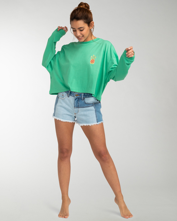 1 Beach - Long Sleeve T-Shirt for Women Green EBJZT00138 Billabong