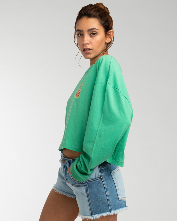 3 Beach - Long Sleeve T-Shirt for Women Green EBJZT00138 Billabong