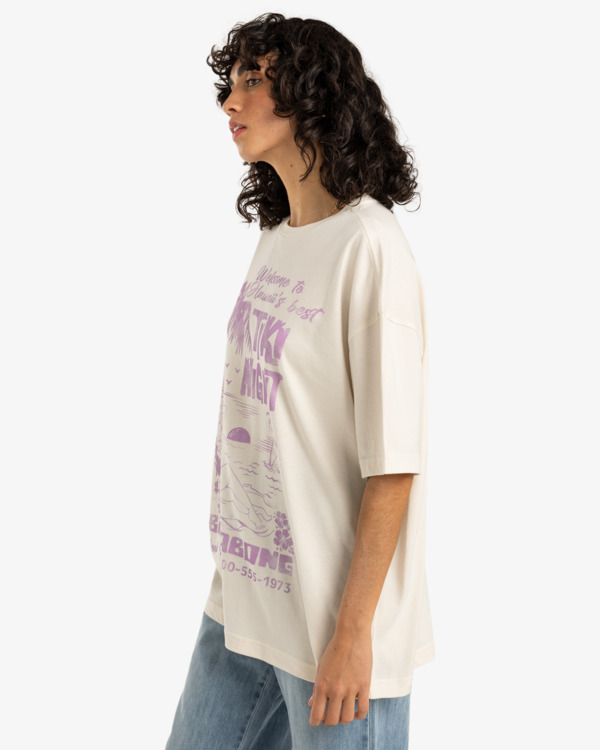 3 High On Life - T-shirt à manches courtes pour Femme Blanc EBJZT00409 Billabong