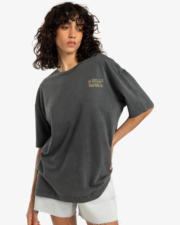 0 Out Until Dawn - Short Sleeves T-Shirt for Women Black EBJZT00413 Billabong