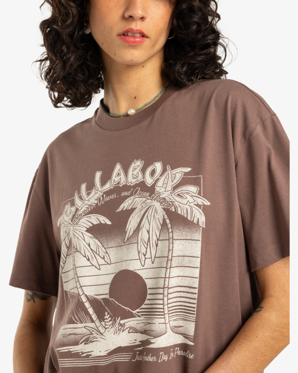 1 Sweet Escape - T-shirt à manches courtes pour Femme Marron EBJZT00419 Billabong