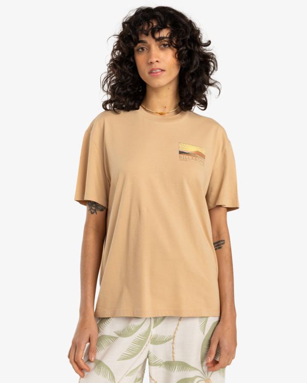 0 Sun Phased - T-Shirt für Frauen Beige EBJZT00423 Billabong