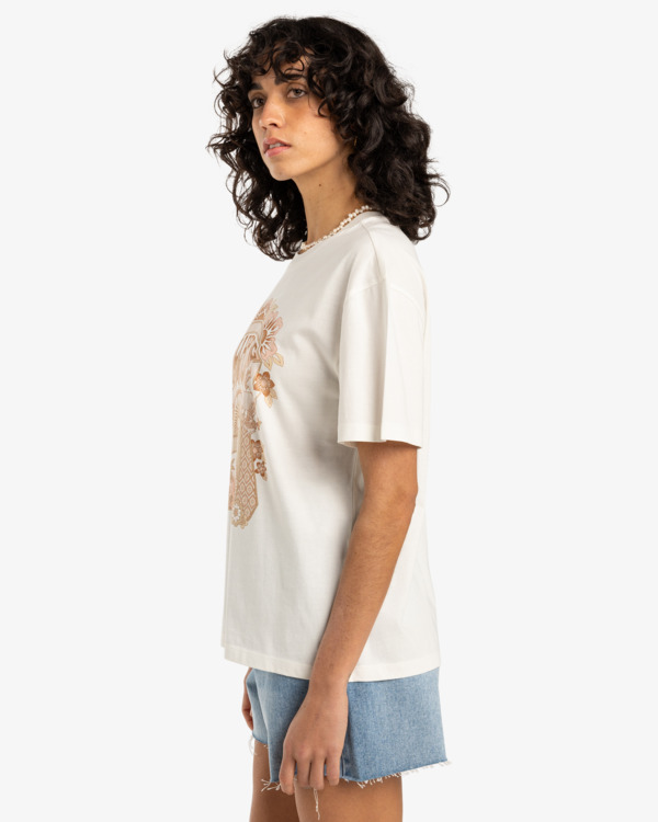 4 Waves Of Change - Camiseta de manga corta para Mujer Blanco EBJZT00424 Billabong