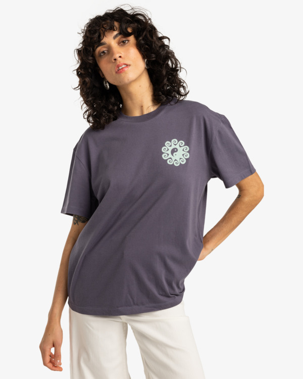 0 Sunshine Living - T-shirt à manches courtes pour Femme Noir EBJZT00432 Billabong