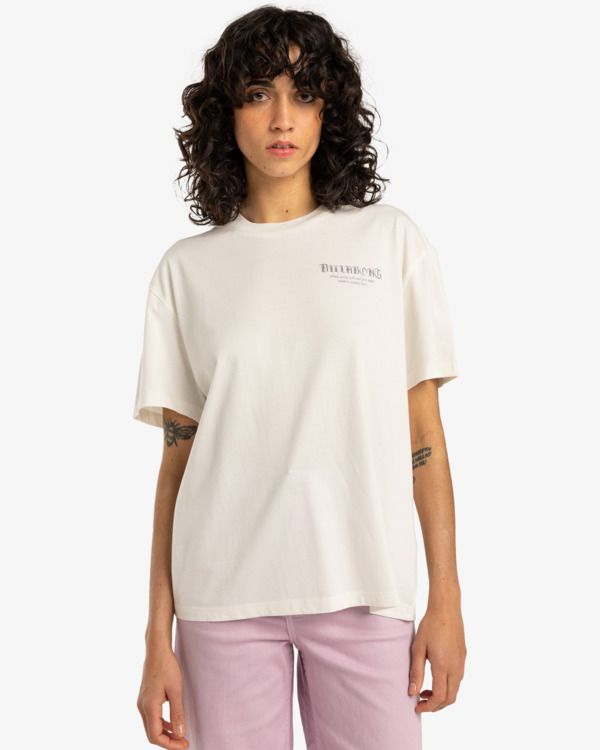 0 Wild And Free - T-shirt à manches courtes pour Femme Blanc EBJZT00434 Billabong