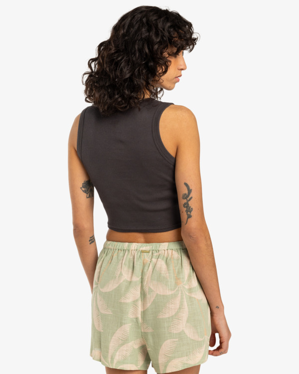 3 Sun Up - Top de manga cava para Mulher Preto EBJZT00441 Billabong