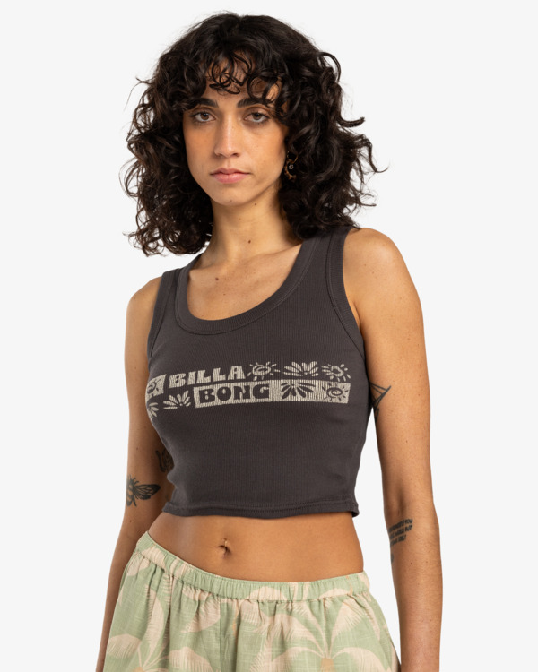 0 Sun Up - Top de manga cava para Mulher Preto EBJZT00441 Billabong