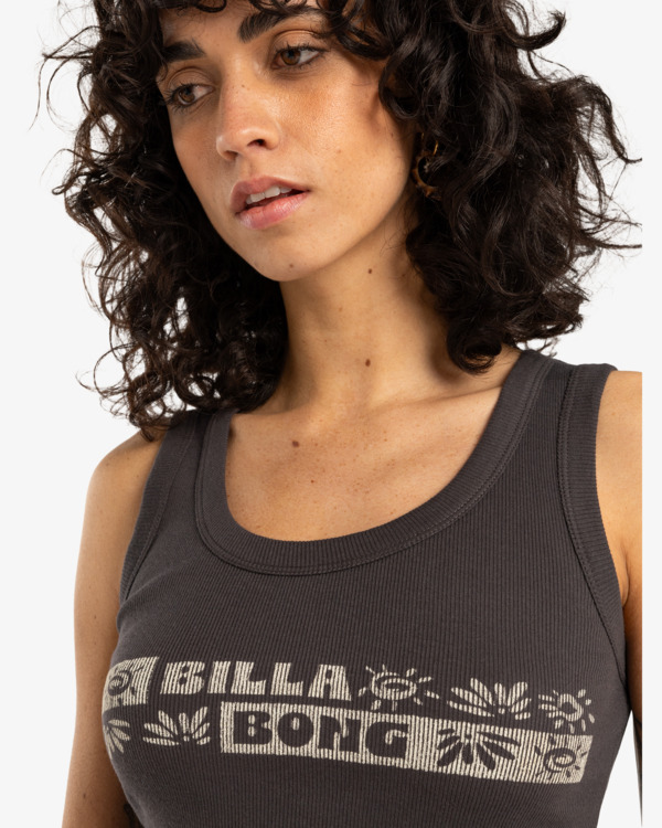 1 Sun Up - Top de manga cava para Mulher Preto EBJZT00441 Billabong