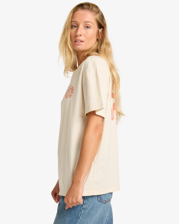 3 Close Sunshine - T-Shirt à manches courtes pour Femme Blanc EBJZT00445 Billabong