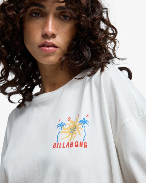 4 Hot Haze - Short Sleeve T-Shirt for Women Branco EBJZT00460 Billabong