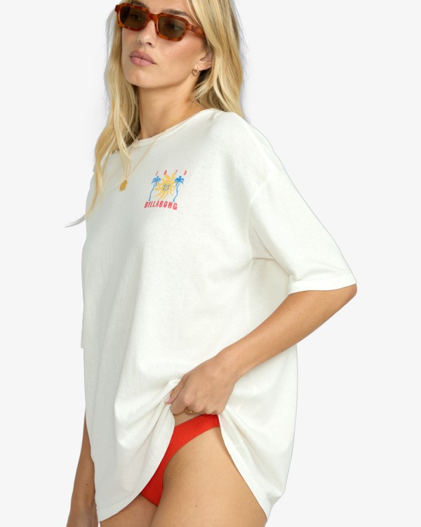 4 Hot Haze - Short Sleeve T-Shirt for Women White EBJZT00460 Billabong