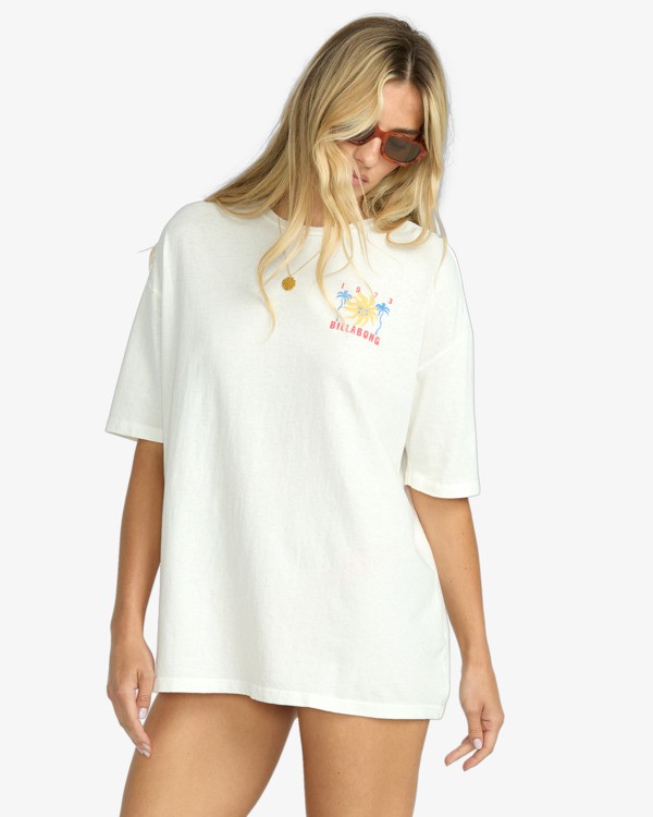 3 Hot Haze - Short Sleeve T-Shirt for Women White EBJZT00460 Billabong